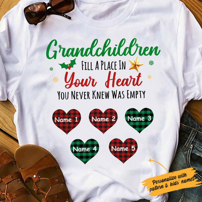 Personalized Grandma Grandpa Heart T Shirt OB83 81O34 1