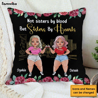 Personalized Gift For Friends Sisters By Hearts Pillow 30777 thumb 1