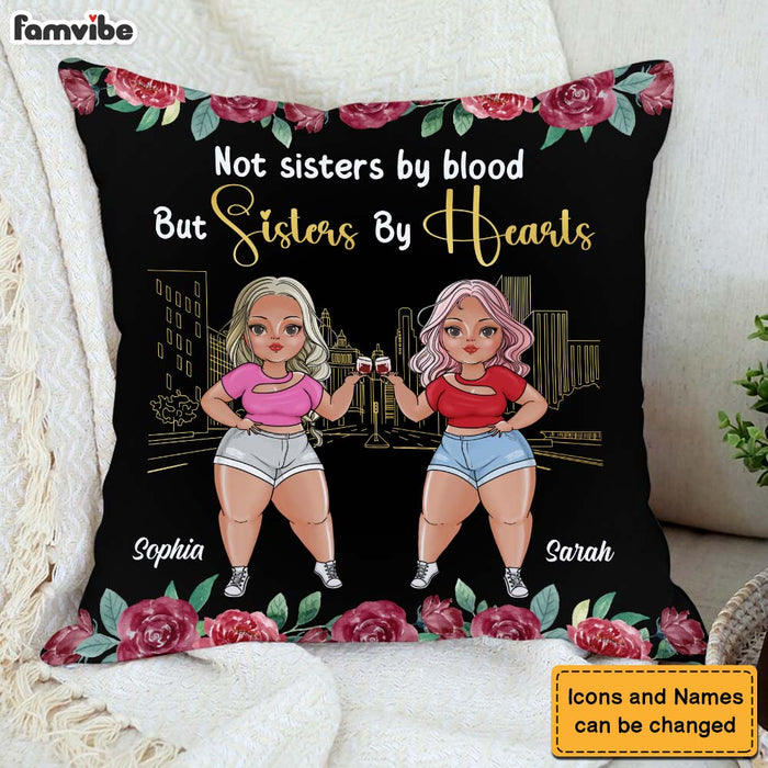 Personalized Gift For Friends Sisters By Hearts Pillow 30777 1