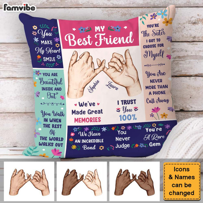 Personalized Gift For Friends My Forever Friend Pillow 31263 1