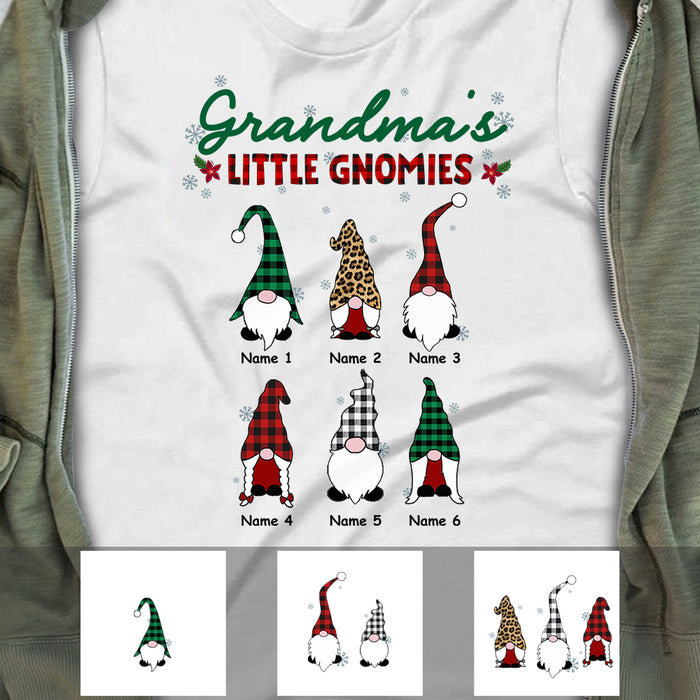 Personalized Grandma Little Gnomies Christmas T Shirt OB92 85O57 1