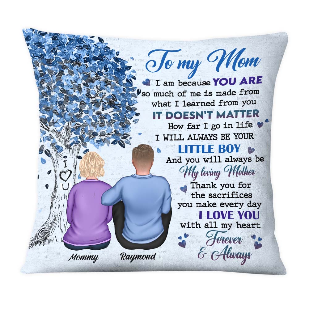 Personalized Gift For Mom From Son Pillow 31976 Primary Mockup