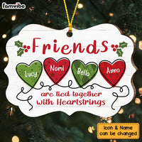 Personalized Sisters Friends Are Tied Together MDF Ornament NB51 87O36 thumb 1