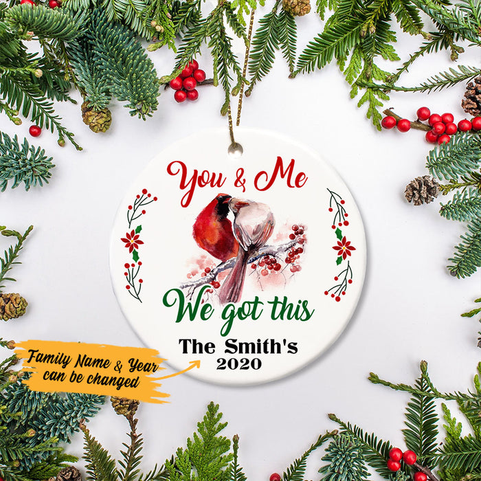 Personalized Cardinal Couple Christmas  Ornament SB52 81O53 1