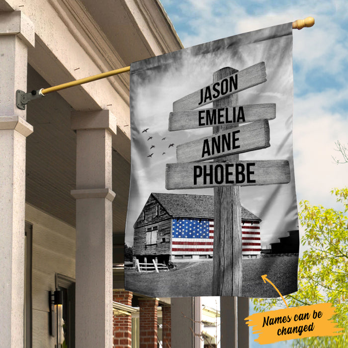 Personalized Street Sign Barn American House Flag JL272 81O34 1