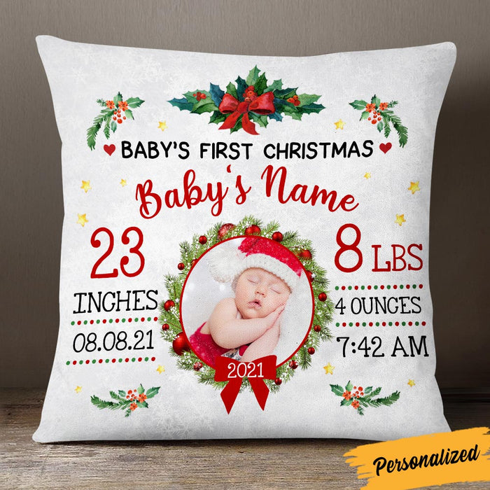 Personalized Baby First Christmas Pillow OB253 26O36 1