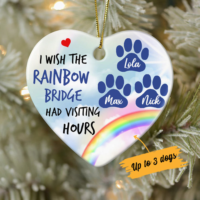 Personalized Dog Cat Memorial Rainbow  Ornament OB232 81O34 1