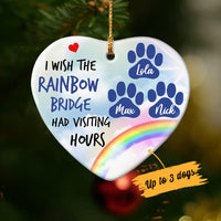 Personalized Dog Cat Memorial Rainbow  Ornament OB232 81O34 thumb 1