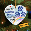 Personalized Dog Cat Memorial Rainbow  Ornament OB232 81O34 1