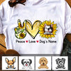 Personalized Dog Sunflower T Shirt AP136 87O47 1