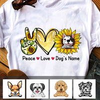 Personalized Dog Sunflower T Shirt AP136 87O47 thumb 1