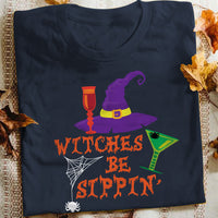 Wine Witch Witches Be Sippin' Halloween T Shirt JL241 26O53 thumb 1