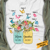 Personalized Mom Grandma Flower Art T Shirt MY37 67O34 1