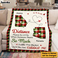 Personalized Distance Means So Little When Someone Means So Much Blanket 30201 thumb 1