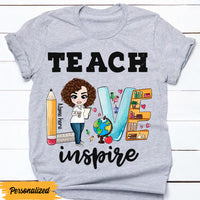 Personalized Teacher Love T Shirt JL61 30O47 thumb 1
