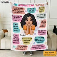 Personalized Inspiring Gift For Granddaughter Affirmation Blanket 31293 thumb 1