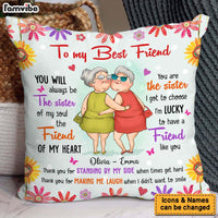 Personalized Gift For Friends Sister Of My Soul Friend Of My Heart Pillow 31014 thumb 1