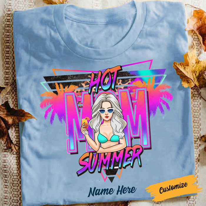 Personalized Hot Mom Summer Beach T Shirt JL21 30O58 1