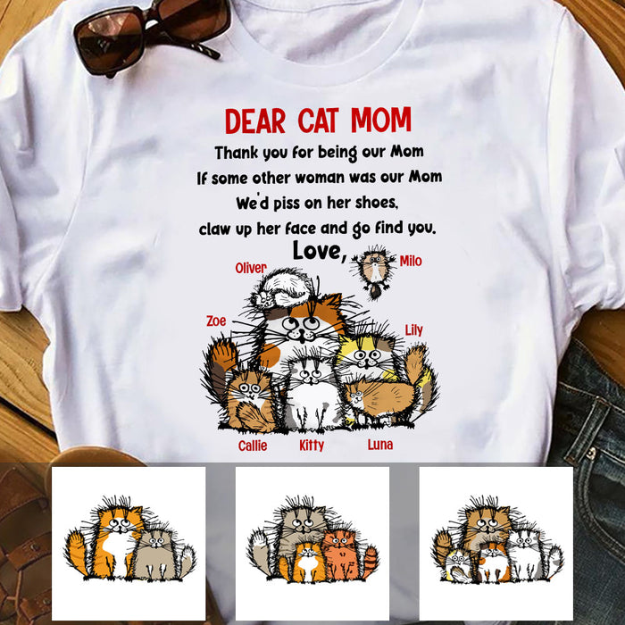 Personalized Dear Cat Dad Mom  T Shirt OB281 30O53 1