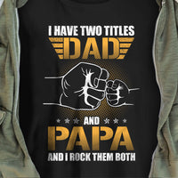 Dad And Papa Title T Shirt  DB211 81O36 thumb 1