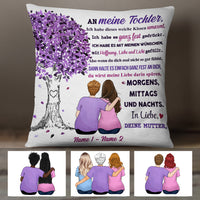 Personalized Mom Grandma Mama Oma German Tree Pillow AP54 73O47 (Insert Included) thumb 1