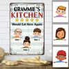 Personalized Grandma Kitchen Eat Here Again Metal Sign JL102 30O47 1