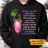Personalized Butterflies Memorial Mom Dad Hoodie MR162 30O47 thumb 1