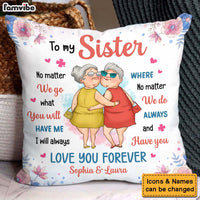 Personalized Gift For Friends Sisters Love You Forever Pillow 31106 thumb 1