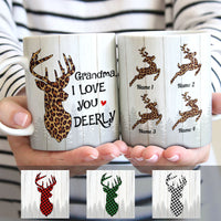 Personalized Grandma Nana Deer Christmas Mug OB132 81O58 thumb 1