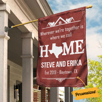 Personalized Home State House Flag JL201 81O34 thumb 1