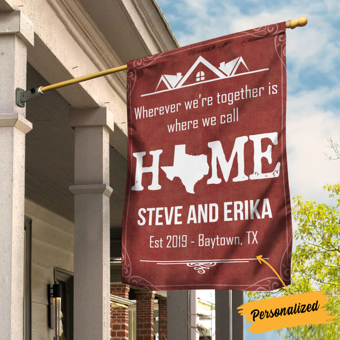 Personalized Home State House Flag JL201 81O34 1