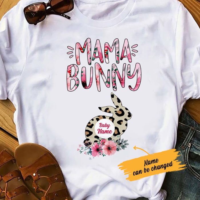 Personalized Mom Bunny Easter T Shirt FB241 95O53 1