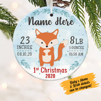 Personalized Baby First Christmas  Ornament NB32 95O58 thumb 1