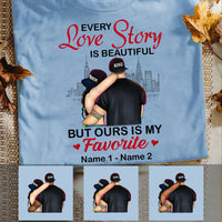 Personalized Couple Love Story T Shirt MR85 30O53 thumb 1