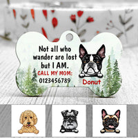 Personalized Dog Mom Dog Lost Wander Bone Pet Tag OB271 81O58 thumb 1