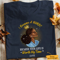 Personalized I Become A Nurse BWA T Shirt JL243 28O65 thumb 1