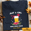 Personalized Just A Girl Who Loves Beer T Shirt JL271 73O57 1