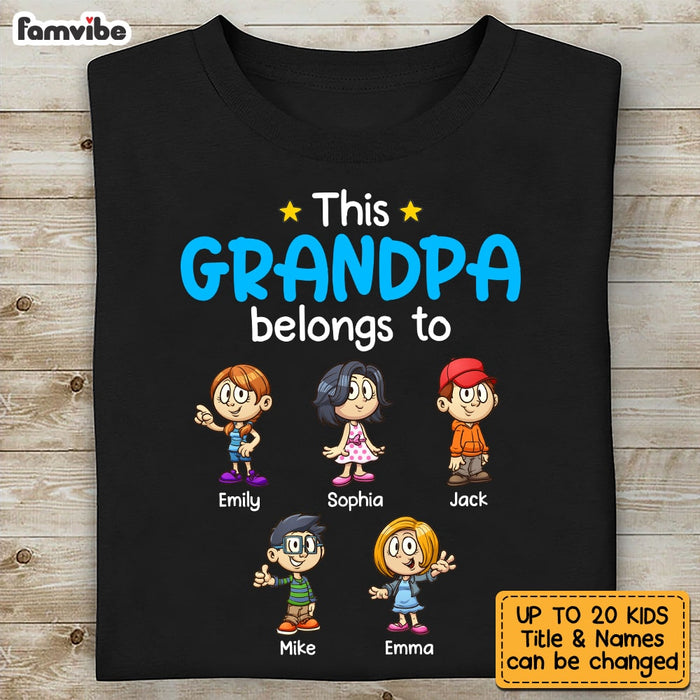 Personalized This Grandpa Belongs Shirt - Hoodie - Sweatshirt OB254 36O53 1