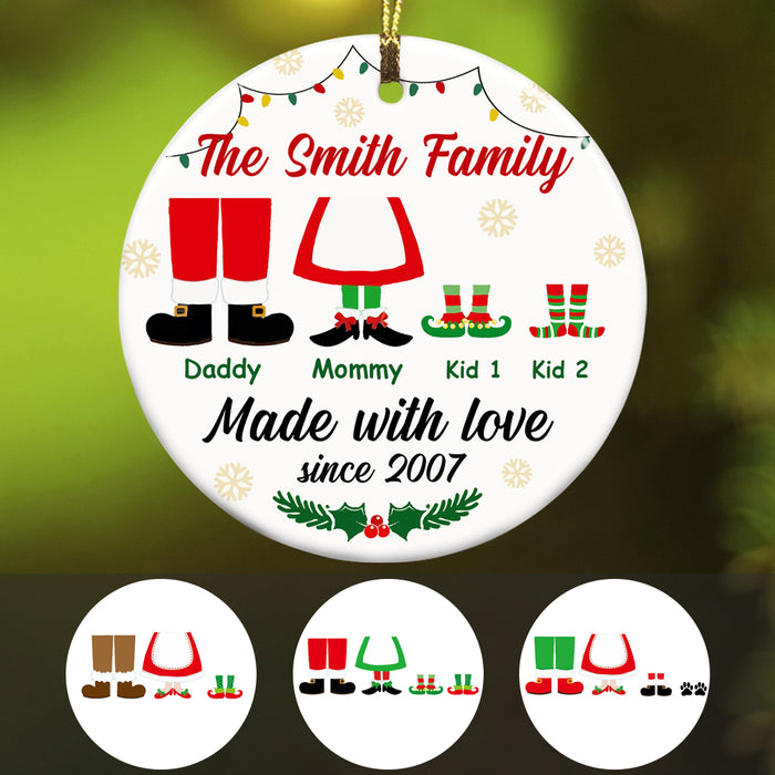 Personalized Family Christmas Ornament OB83 85O34 1