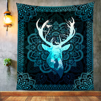Deer Hunting Mandala Fleece Blanket JN294 81O57 thumb 1