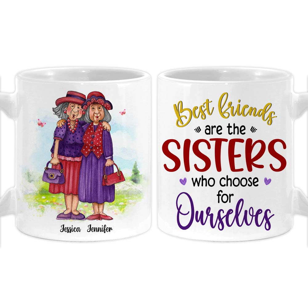 Personalized Friend Gift Sisters We Choose For Ourselves Mug 31183 Primary Mockup