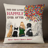 Personalized She Lived Happily Ever After With Dog Pillow JR251 30O53 (Insert Included) 1