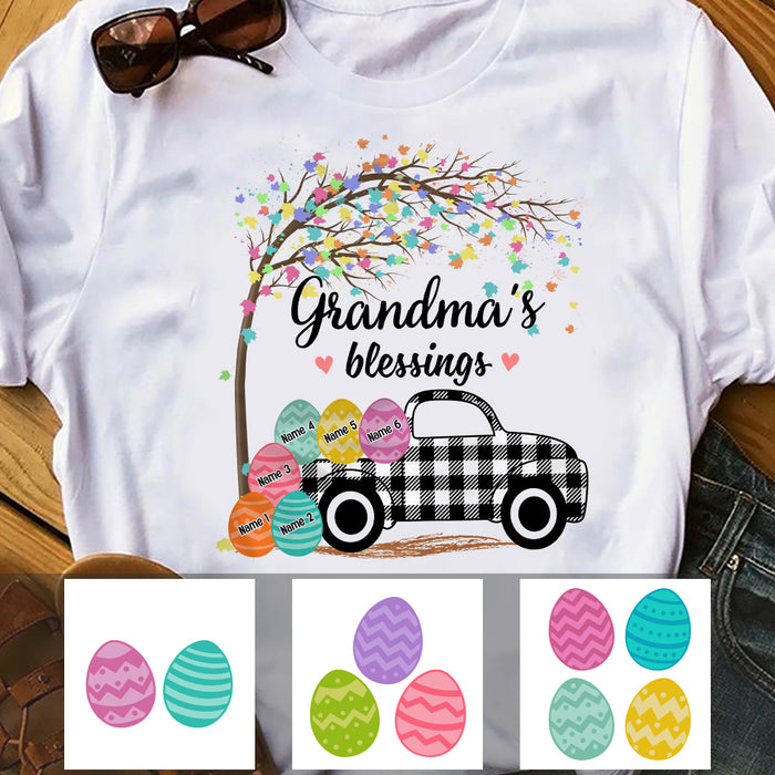 Personalized Grandma Peeps Easter Truck T Shirt FB191 81O36 1