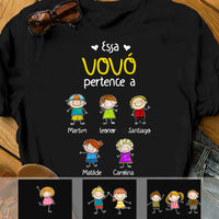Personalized Grandma Portuguese Vovó T Shirt AP269 81O34 thumb 1