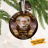 Personalized Your Wings Were Ready Memorial  Circle Ornament NB161 67O36 1