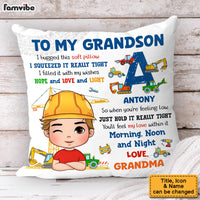 Personalized Gifts For Grandson Hug This Construction Machines Pillow 31452 thumb 1