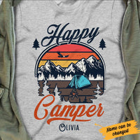 Personalized Camping Happy Camper  T Shirt JN171 87O34 thumb 1