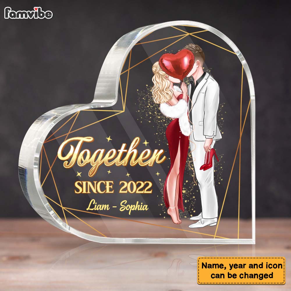 Personalized Gift For Couple Together Since Acrylic Plaque 22803 Primary Mockup