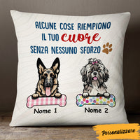 Personalized Dog Fill Your Heart Italian Cane Cuore Pillow AP1213 95O47 (Insert Included) thumb 1