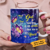 Personalized Butterfly Memorial Mom Dad Mug OB312 95O58 thumb 1